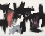 Fritz Winter, Zerstörte Brücke, 1962, Öl auf Leinwand