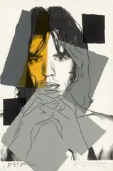 Andy Warhol, Mick Jagger, 1975, Farbserigrafie auf Velin