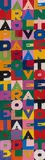 Una parola al vento due parole al vento tre parole al vento 100 parole al vento by Alighiero Boetti, 1989, Stickerei auf Nessel, sold May 2024