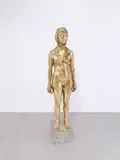 Olaf Metzel, Turkish Delight, 2006, Bronze, Gold gefasst, auf Nagelfluh-Sockel