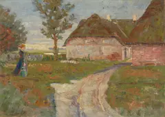 Emil Nolde, Einfahrt zur Heimat, 1898, Öl auf Leinwand