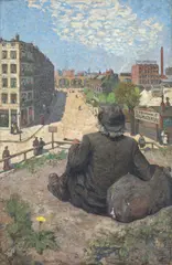 Hans Baluschek, Frühling, 1911, Öl auf Leinwand