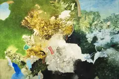 Albín Brunovský, Garden, 1972, oil, enamel, canvas