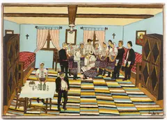 Juraj Lauko ml., Wedding in Zvolen, 1986, oil on canvas