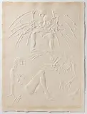 Peter Oriešek, Faust, 1987, structural print, paper