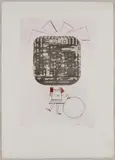 Ota Janeček, The Girl Is Smarter, 1982, drypoint, etching, paper