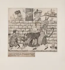 Adolf Born, Reception by the Emperor Rudolf, 1986, etching, paper