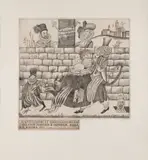 Adolf Born, Reception by the Emperor Rudolf, 1986, etching, paper