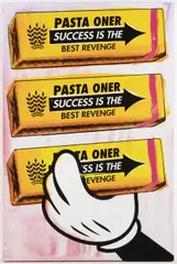 Pasta Oner, Success Is the Best Revenge, 2016, mixed media on canvas