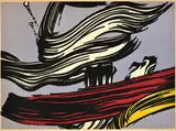 Roy Lichtenstein, Brushstrokes, 1967, 4-color screenprint on off-white wove paper