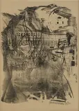 Robert Rauschenberg, Strawboss (from Stoned Moon Series), 1970, 2-color lithograph on Arjomari paper