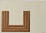 Lake City (from Copper Series) by Frank Stella, 1970, 3-color lithograph and screenprint on Special Arjomari paper, sold May 2017