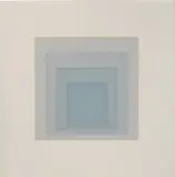 Gray Instrumentation Ik (from Gray Instrumentation I) by Josef Albers, 1974, 4-color screenprint on white Arches 88 mould-made paper, sold May 2017