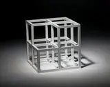 Sol LeWitt, Cube Without a Cube, 1996, Painted basswood