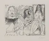 Pablo Picasso, Untitled (from La Série 347), 1968, Etching and aquatint on Rives paper