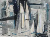 Philip Latimer Dike, Revisited, Watercolor and gouache on paper