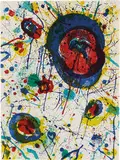 Untitled by Sam Francis, 1986, 8-color lithograph on Rives BFK paper, sold May 2017