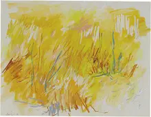 Gerd Koch, Lots of Light, 1959, Oil stick and watercolor on paper