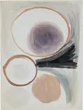 Frederick Hammersley, Untitled (Three Circles), 1955, Watercolor on paper