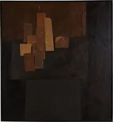 Jack Stuck, Still Life #9, 1959, Collage on Masonite