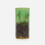Daum, Vase with corydalis, c. 1893, acid-etched, enameled and gilt cameo glass
