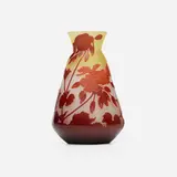 Galle, Géranium vase, c. 1912, acid-etched and wheel-carved cameo glass