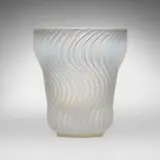 Actinia vase by René Lalique, 1934, opalescent glass, sold Oct 2023
