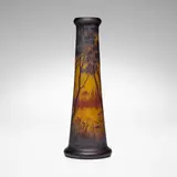 Daum, Monumental scenic vase, c. 1900, acid-etched cameo glass