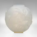 Formose vase by René Lalique, c. 1924, opalescent glass, sold Oct 2023