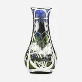 Loetz, Titania vase with overlay (Gre 2534), c. 1905, hand-blown glass, silver
