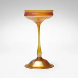 Tiffany Studios, Compote vase, c. 1910, hand-blown Favrile glass