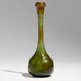 Verrerie parlante vase by Émile Gallé, c. 1900, acid-etched and fire-polished cameo glass with foil inclusion, sold Oct 2023
