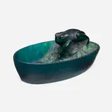 Grenouille vide poche by Amalric Walter, c. 1920, pâte de verre, sold Oct 2023