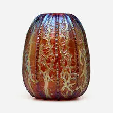 Durand, Moorish Crackle vase, c. 1925, hand-blown glass
