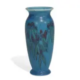 porcelain vase with berries and leaves under Vellum glaze, shape number 2721 by Katherine Jones for Rookwood Pottery, sold Mar 2021