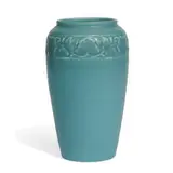 Arthur Conant for Rookwood Pottery, porcelain vase with embossed floral band at shoulder, shape number 2484
