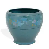Arthur Conant for Rookwood Pottery, porcelain vase with birds, flowers and butterflies, shape number 2466