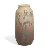 Helen Lyons for Rookwood Pottery, earthenware vase with sweet pea decoration, shape number 2061
