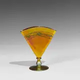 Steuben Division, Corning Glass Works, fan vase, #6297