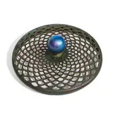 slip heat cap with spherical finial by Tiffany Studios, sold Mar 2021
