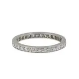 Vintage, platinum and diamond eternity band