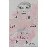 Lee Godie, Figures (recto), with Valuable Hand (verso)