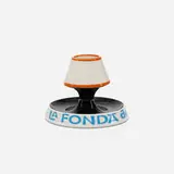 Alexander Girard, ashtray and match holder from La Fonda del Sol, c. 1960, glazed porcelain with applied decoration