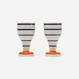 Alexander Girard, cups from La Fonda del Sol, pair, c. 1960, glazed porcelain