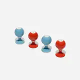 Alexander Girard, salt and pepper shakers from La Fonda del Sol, set of two, c. 1960, glazed porcelain