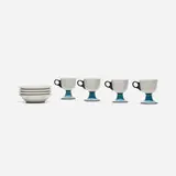 Alexander Girard, cups and saucers from La Fonda del Sol, set of four