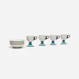 Alexander Girard, cups and saucers from La Fonda del Sol, set of four