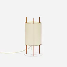 Isamu Noguchi, table lamp, model 9, 1947, cherry, fiberglass-reinforced polyvinyl