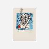 Les Essències de la Terra (one plate) by Joan Miró, 1968, lithograph on Japon nacré paper, sold Mar 2018