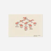 Mel Bochner, Striation Series, 1967, watercolor and ink on isometric graph paper